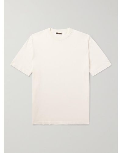 Rubinacci Slim-fit Cotton T-shirt - Natural