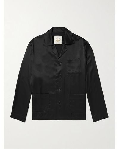 GALLERY DEPT. Silk Pyjama Shirt - Black