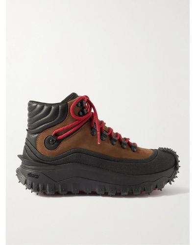 Moncler Trailgrip Gtx Leather Hiking Boots - Brown