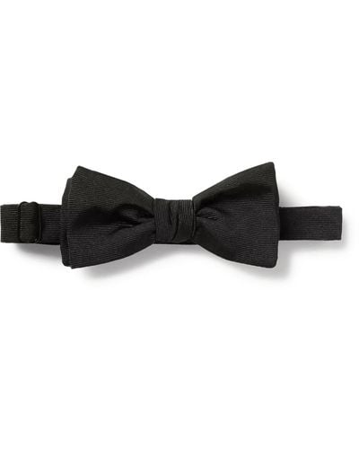 Kingsman Drake's Self-tie Silk-faille Bow Tie - Black