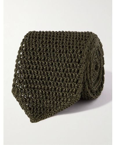 Tom Ford 7cm Knitted Silk Tie - Green