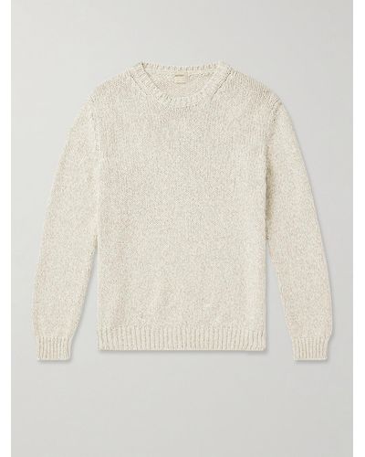 Massimo Alba Elia Cotton-blend Jumper - Natural