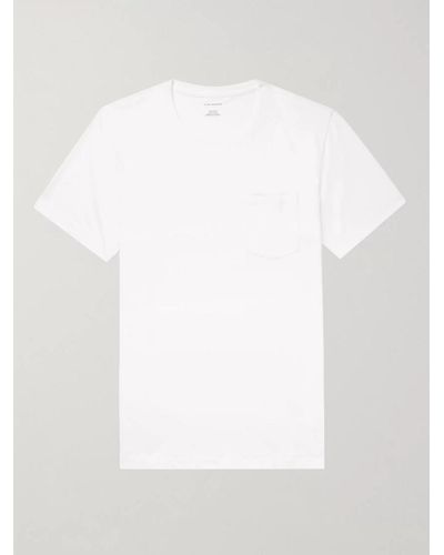 Club Monaco Williams T-Shirt aus Baumwoll-Jersey - Weiß