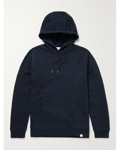 Norse Projects Vagn Slim-Fit Cotton-Jersey Hoodie - Blu