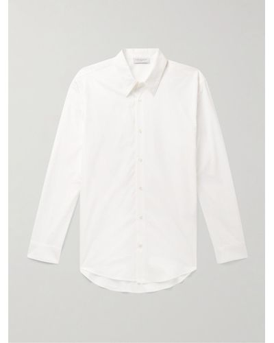 Gabriela Hearst Camicia slim-fit in popeline di cotone Quevedo - Bianco