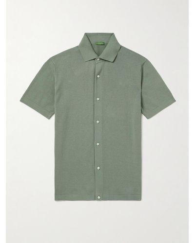 Sid Mashburn Hemd aus Baumwolle - Grün