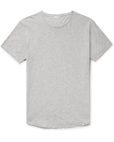 Orlebar Brown Ob-t Slim-fit Cotton-jersey T-shirt - Gray