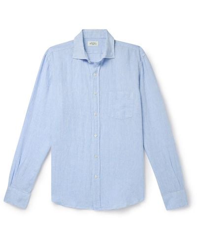 Hartford Paul Linen Shirt - Blue