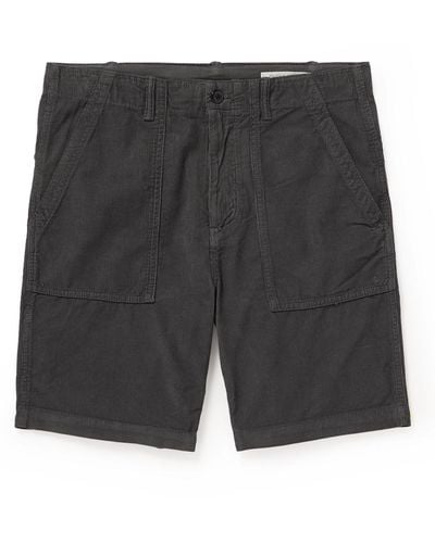 Outerknown Seventyseven Straight-leg Organic Cotton-corduroy Shorts - Gray