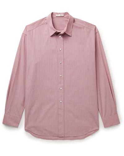 The Row Miller Cotton-poplin Shirt - Pink