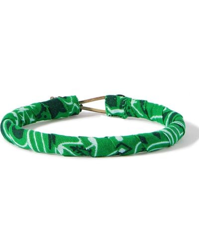 Mikia Bandana Cotton Bracelet - Green
