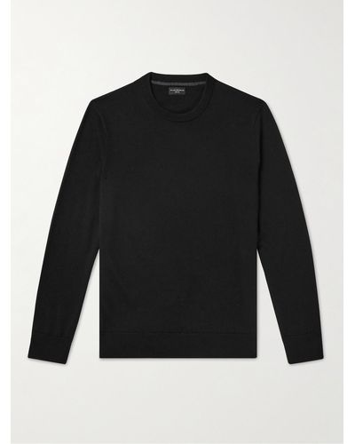 Club Monaco Ribbed Wool Sweater - Black