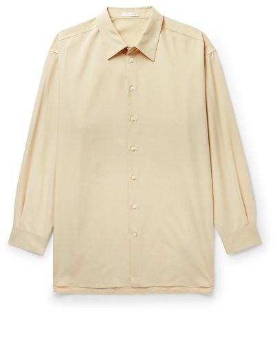 The Row Lukre Silk Shirt - Natural
