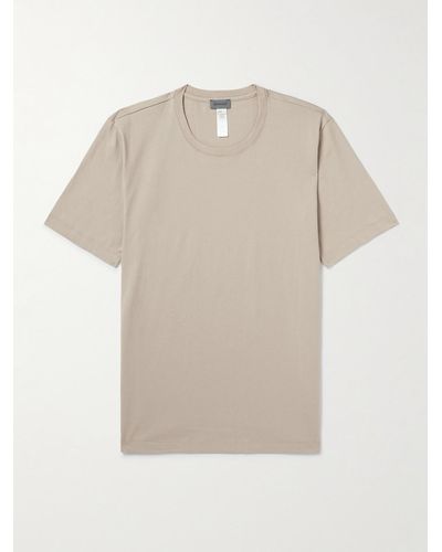 Hanro Living Cotton-jersey T-shirt - Natural