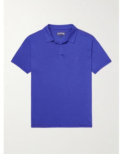 Vilebrequin Pirinol Tm Lyocell Polo Shirt - Blue