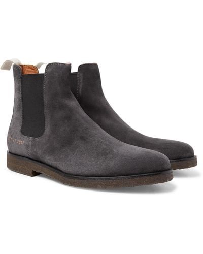 Common Projects Suede Chelsea Boots - Gray