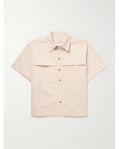 LE17SEPTEMBRE Cotton-twill Shirt - Natural