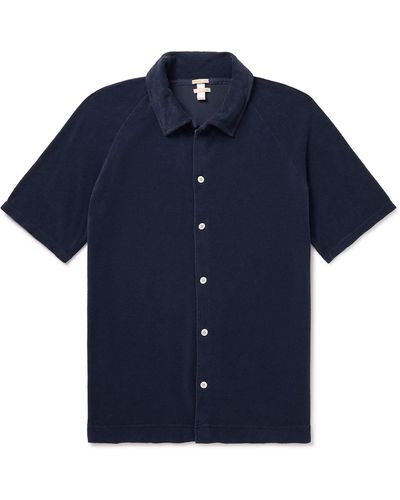 Massimo Alba Cruiser Cotton-blend Terry Shirt - Blue