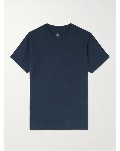 Save Khaki T-Shirt aus Jersey aus recycelter Baumwolle und Biobaumwolle - Blau