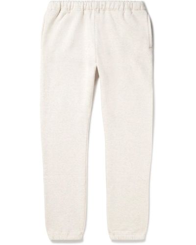 Beams Plus Tapered Cotton-jersey Sweatpants - Natural