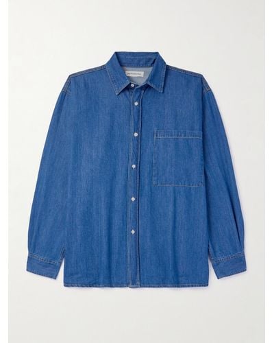 Frankie Shop Tanner Oversized Denim Shirt - Blue