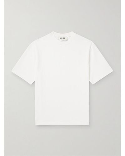 Rohe Organic Cotton-jersey T-shirt - White