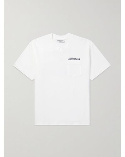 CHERRY LA T-Shirt aus Baumwoll-Jersey mit Logoprint - Weiß