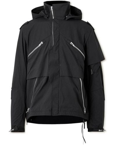 ACRONYM J1wb-e Spiked Nylon-blend Hooded Jacket - Black