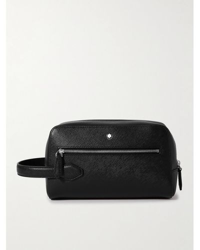 Montblanc Textured-leather Wash Bag - Black