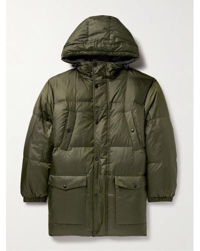 Yves Salomon Reversible Quilted Shell Hooded Down Jacket - Green