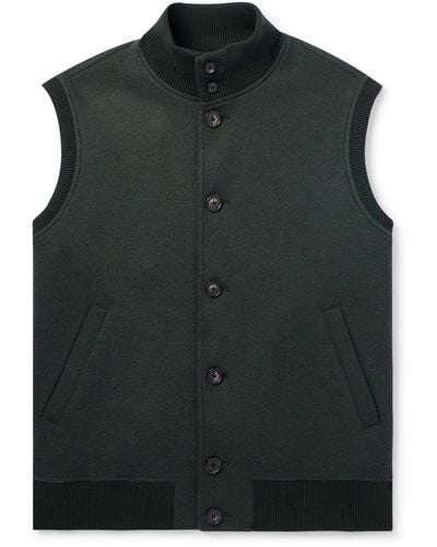Loro Piana Carry Padded Cashmere Gilet - Green