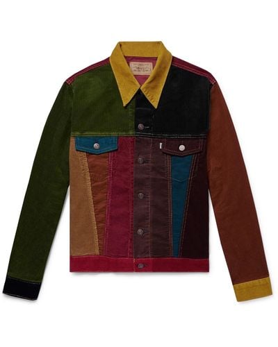 Levi's Patchwork Cotton-corduroy Trucker Jacket - Multicolour