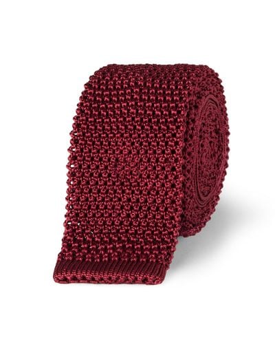 Charvet 5cm Knitted Silk Tie - Red