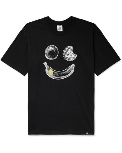 Nike Acg Printed Dri-fit T-shirt - Black