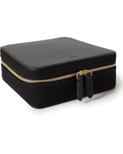 Mismo Metropolitan Faux Leather And Canvas Case - Black