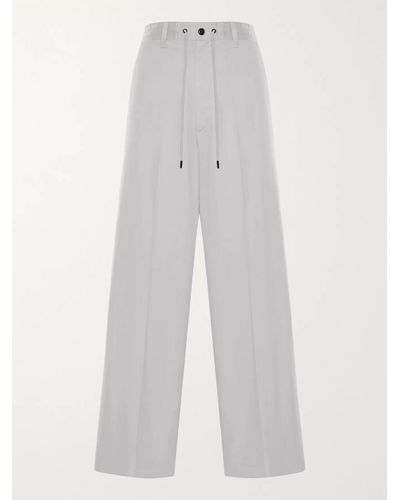 Moncler Genius 2 Moncler 1952 Cotton-shell Drawstring Trousers - White