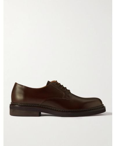 MR P. Jacques Leather Derby Shoes - Brown