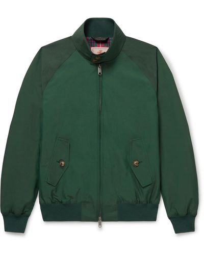 Baracuta G9 Cotton-blend Harrington Jacket - Green