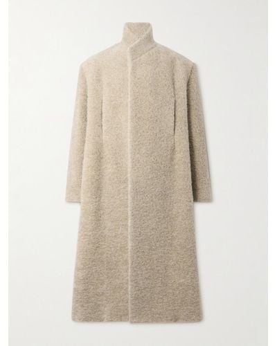Fear Of God Wool-blend Bouclé Overcoat - Natural