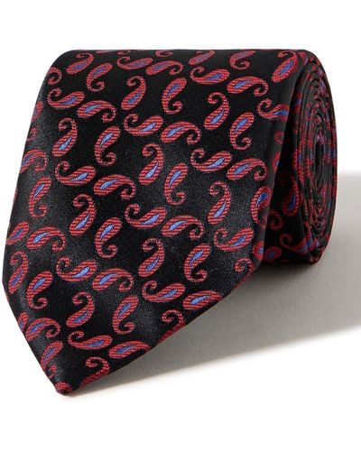 Charvet 8.5cm Paisley-jacquard Silk Tie - Red