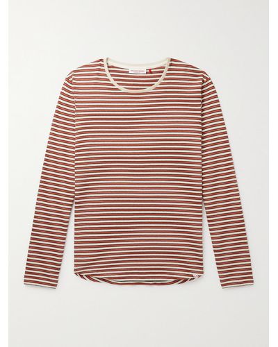 Orlebar Brown Ob-t Hogarth Slim-fit Striped Cotton T-shirt - Pink