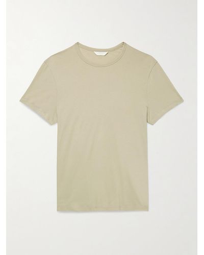 Club Monaco Luxe Featherweight Cotton-jersey T-shirt - Natural
