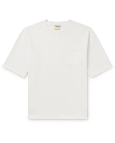 De Bonne Facture Cotton-jersey T-shirt - White