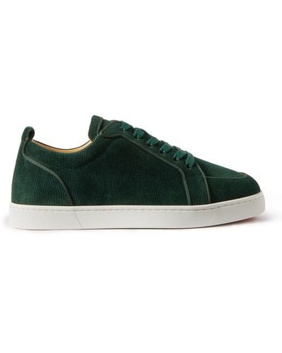 Christian Louboutin Rantulow Corduroy Sneakers - Green