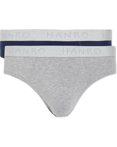 Hanro Two-pack Stretch-cotton Jersey Briefs - Multicolor