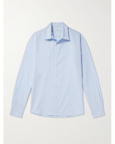 Sunspel Camicia in cotone Oxford - Blu