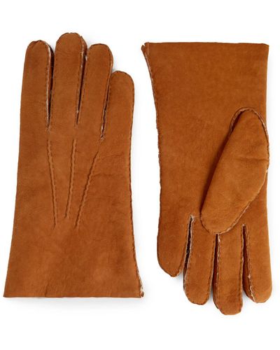 Hestra Shearling Gloves - Brown