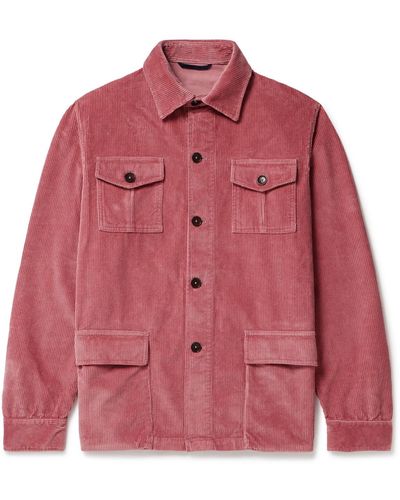 Sid Mashburn Cotton-corduroy Overshirt - Pink