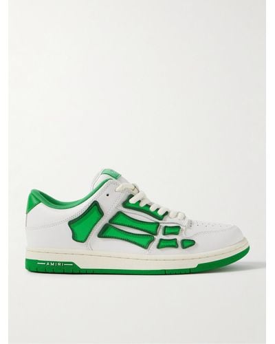 Amiri Chunky Skeleton Low Top Trainers, , 100% Rubber - Green