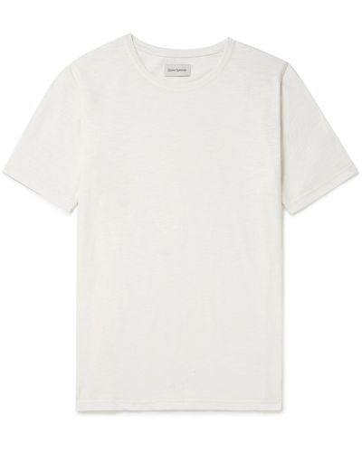 Oliver Spencer Conduit Slub Cotton-jersey T-shirt - White